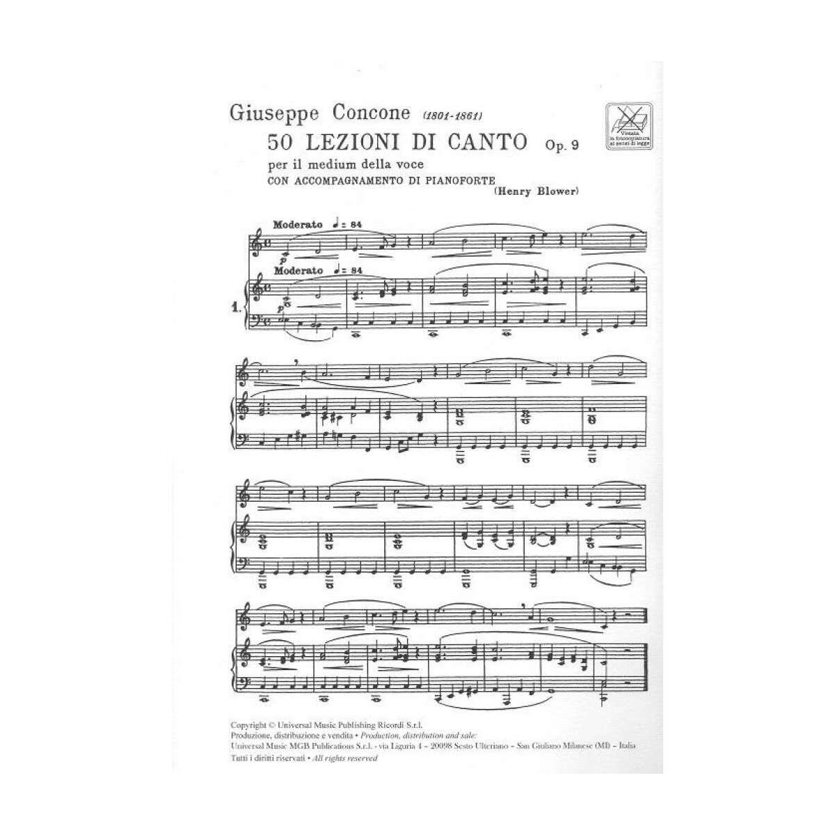 50 lezioni opus 9 concone