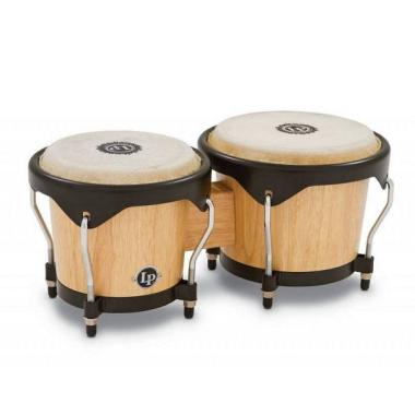 Latin percussion lp601ny aw bongos in legno naturale