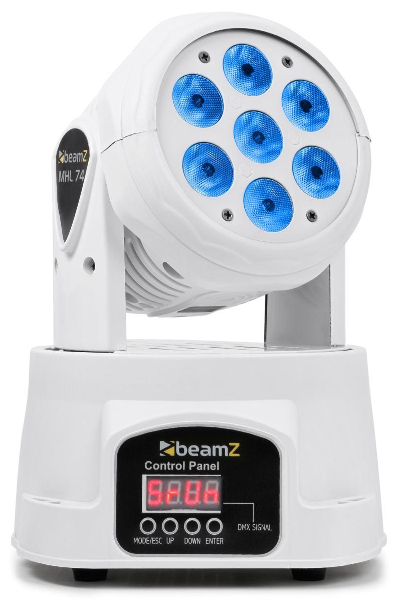 BEAMZ MHL74 Wash 7x10W QUAD 12chDMX WHITE