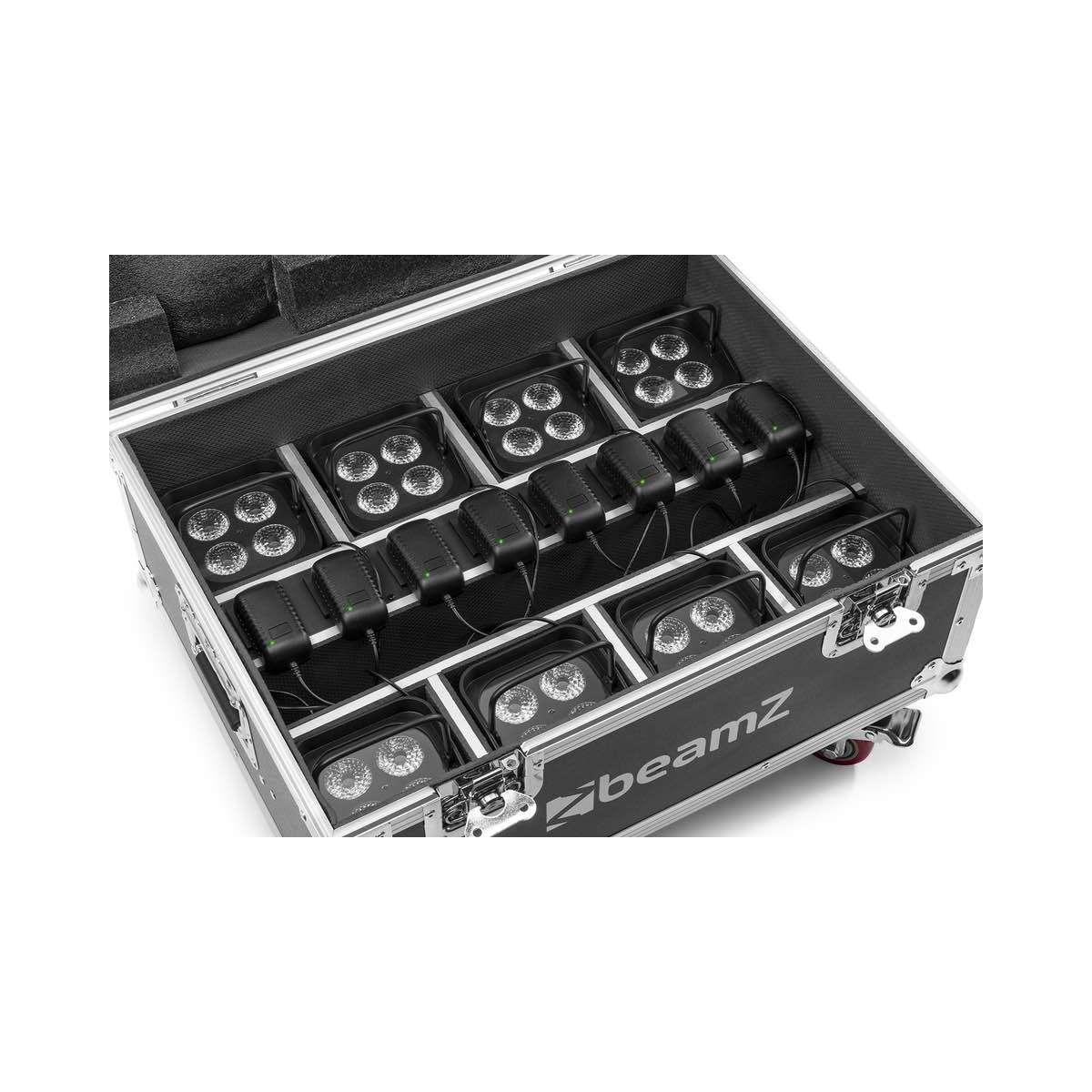 BEAMZ FCC9 FlightCase for 8x BBP9 serie