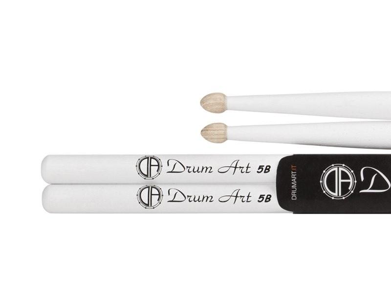Drumart 5b white paio di bacchette