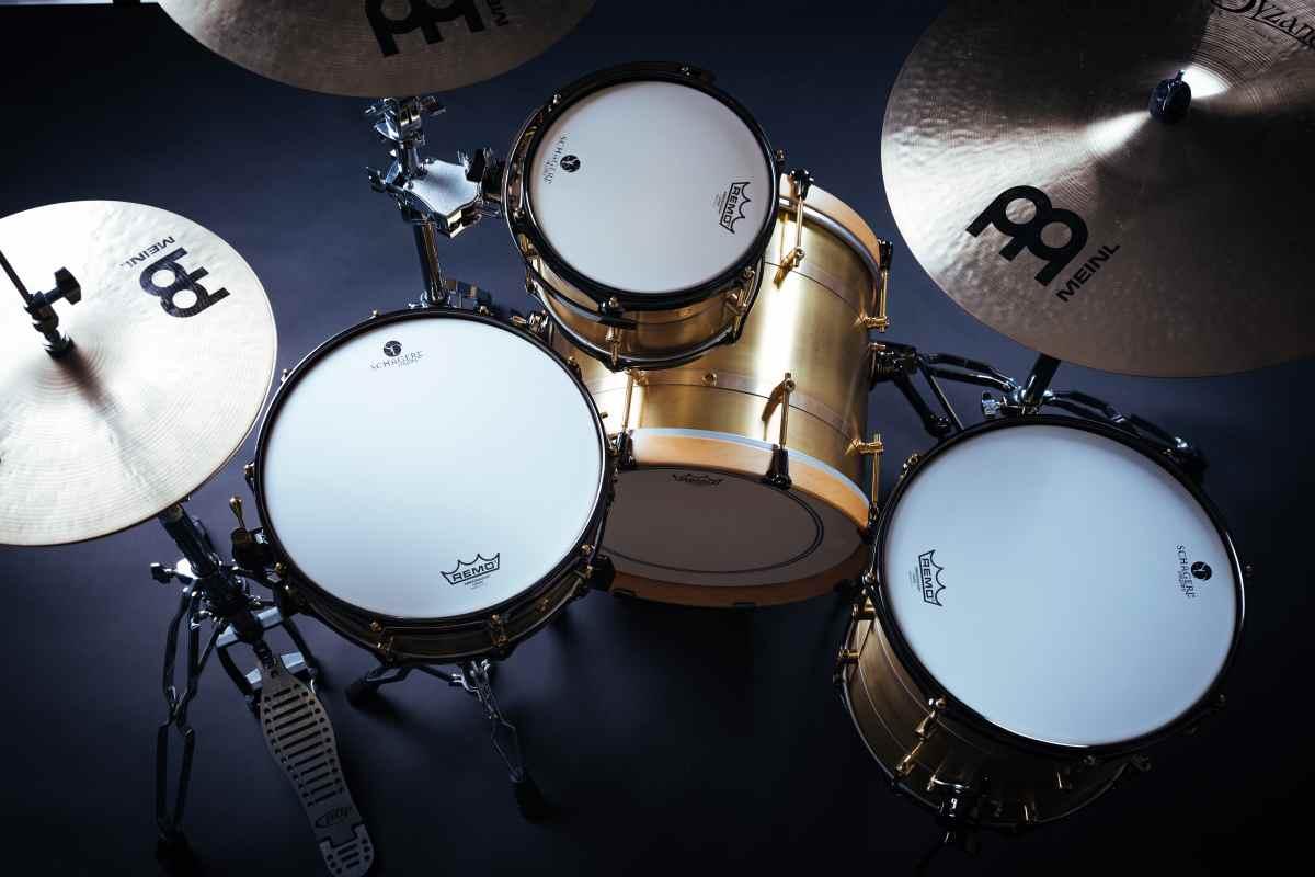 Schagerl Brass Series Jazz Kit (shell set) 18x14, 14x14, 12x08 - RAW