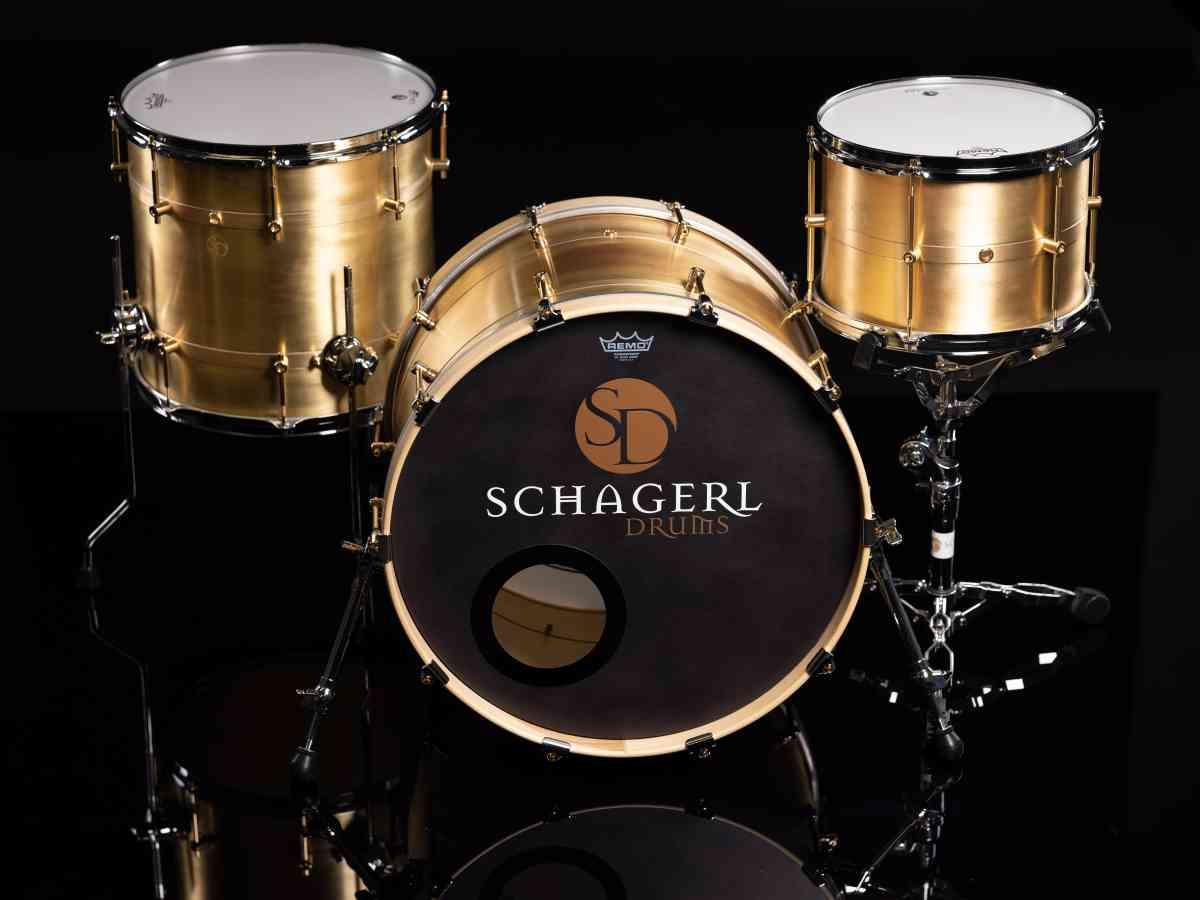 Schagerl Brass Series Rock Kit (shell set) 22 x16, 16x15, 12x08 - RAW