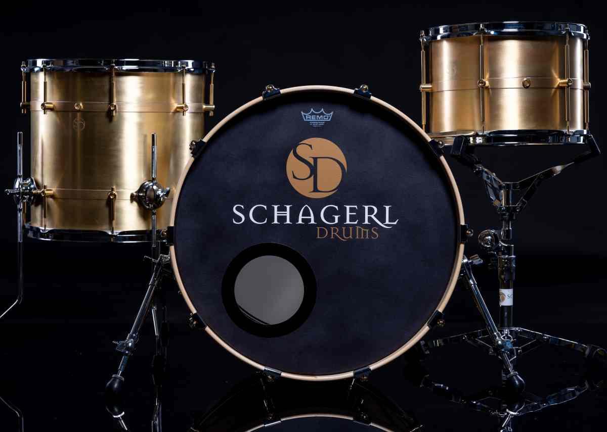 Schagerl Brass Series Rock Kit (shell set) 22 x16, 16x15, 12x08 - RAW
