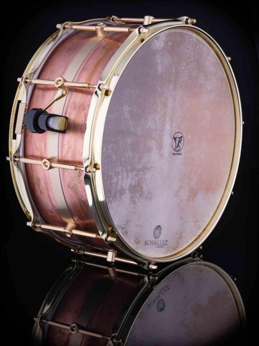 Schagerl philarmonic persephone raw copper rullante 14x6,5