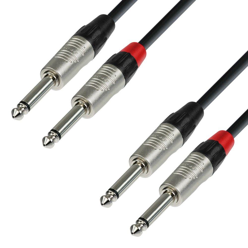 ADAM HALL K4 TPP 0600 CAVO REAN 2 JACK 6,3mm / 2 JACK 6,3mm 6mt