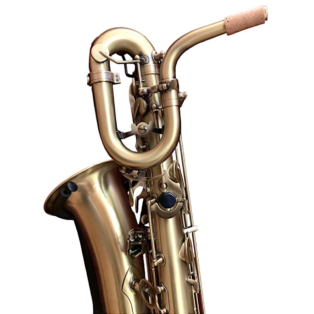 Cigalini sax baritono serie smart brushed brass