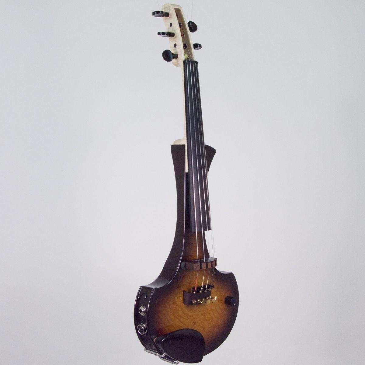 Violino elettrico Cantini Earphonic 5 corde Serie Occhietto Tobacco burst