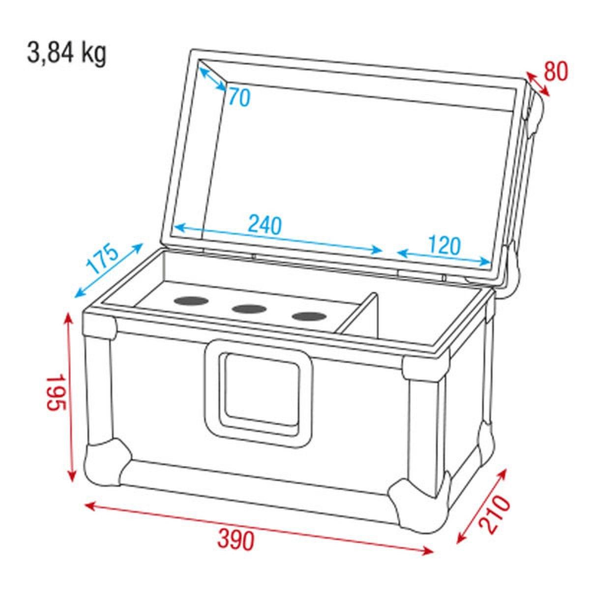 Dap audio aca mc4 case per 6 microfoni