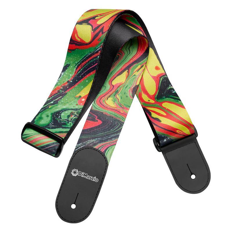 DIMARZIO DD3141 Steve Vai Signature - Nylon Standard - Green Universe TRACOLLA PER CHITARRA E BASSO