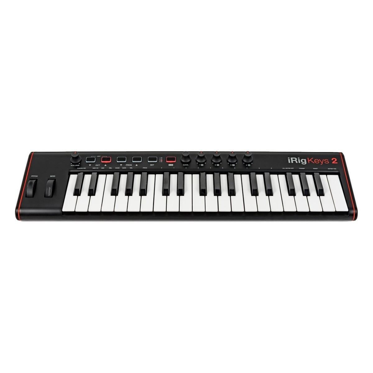 IK MULTIMEDIA iRig Keys 2 - Tastiera MIDI/Controller universale con 37 tasti mini