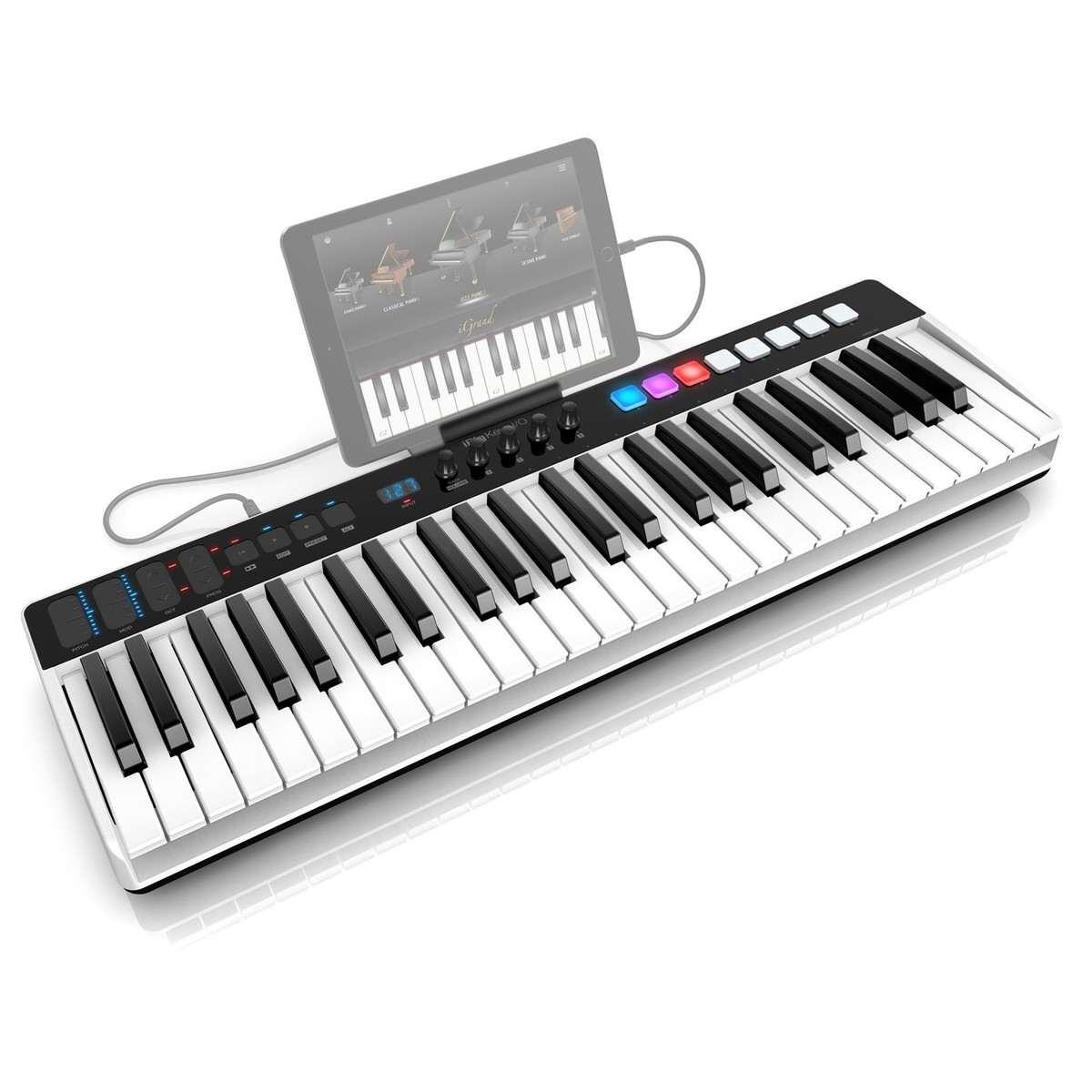 IK MULTIMEDIA iRig Keys I/O 49 - Master keyboard a 49 tasti per sistemi PC, MAC. iPad, iPhone con interfaccia audio integrata