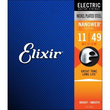 Elixir nanoweb 12102 set corde chitarra elettrica