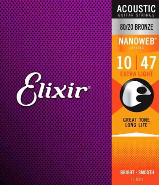 Elixir nanoweb 11002 set corde chitarra acustica