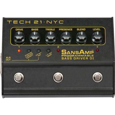 TECH21 SansAmp Programmable Bass Driver DI - preamplificatore a pedale per basso
