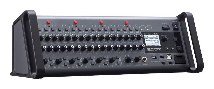 ZOOM L-20R - Mixer digitale 20 canali, recorder e interfaccia audio - formato rack