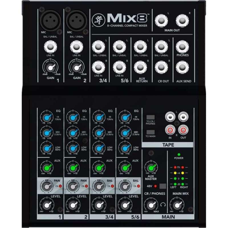 Mackie mix 8 mixer compatto