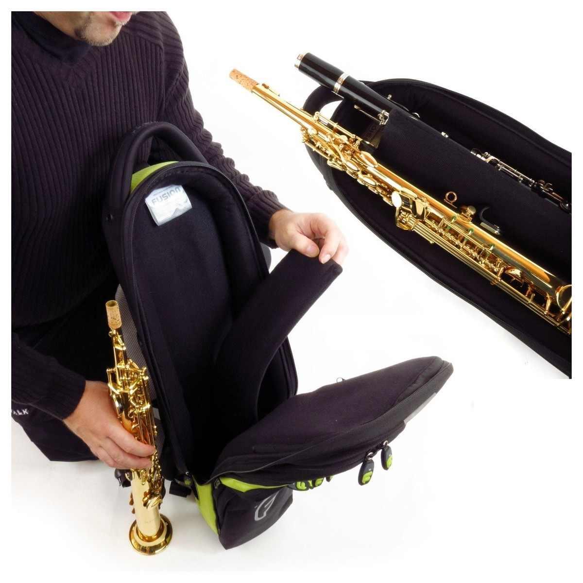 FUSION PW-03-L Sax Soprano Black/Lime