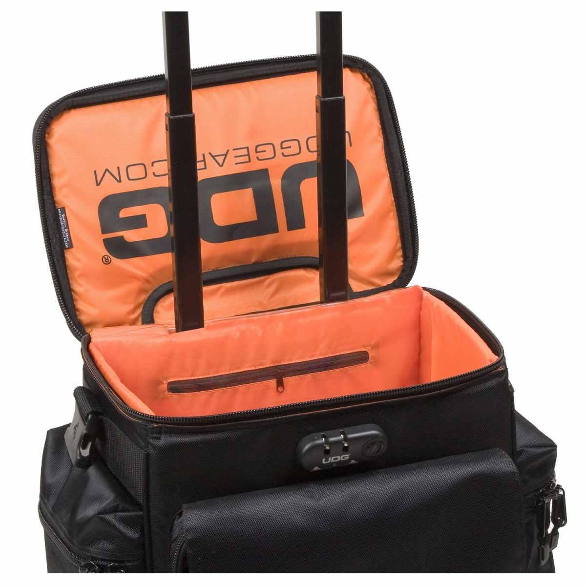 Udg u9679bl/or - ultimate slingbag trolley set deluxe black, orange inside