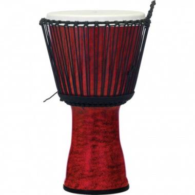 PEARL DJEMBE 10" ROPE TUNED MOLTEN SCARLET
