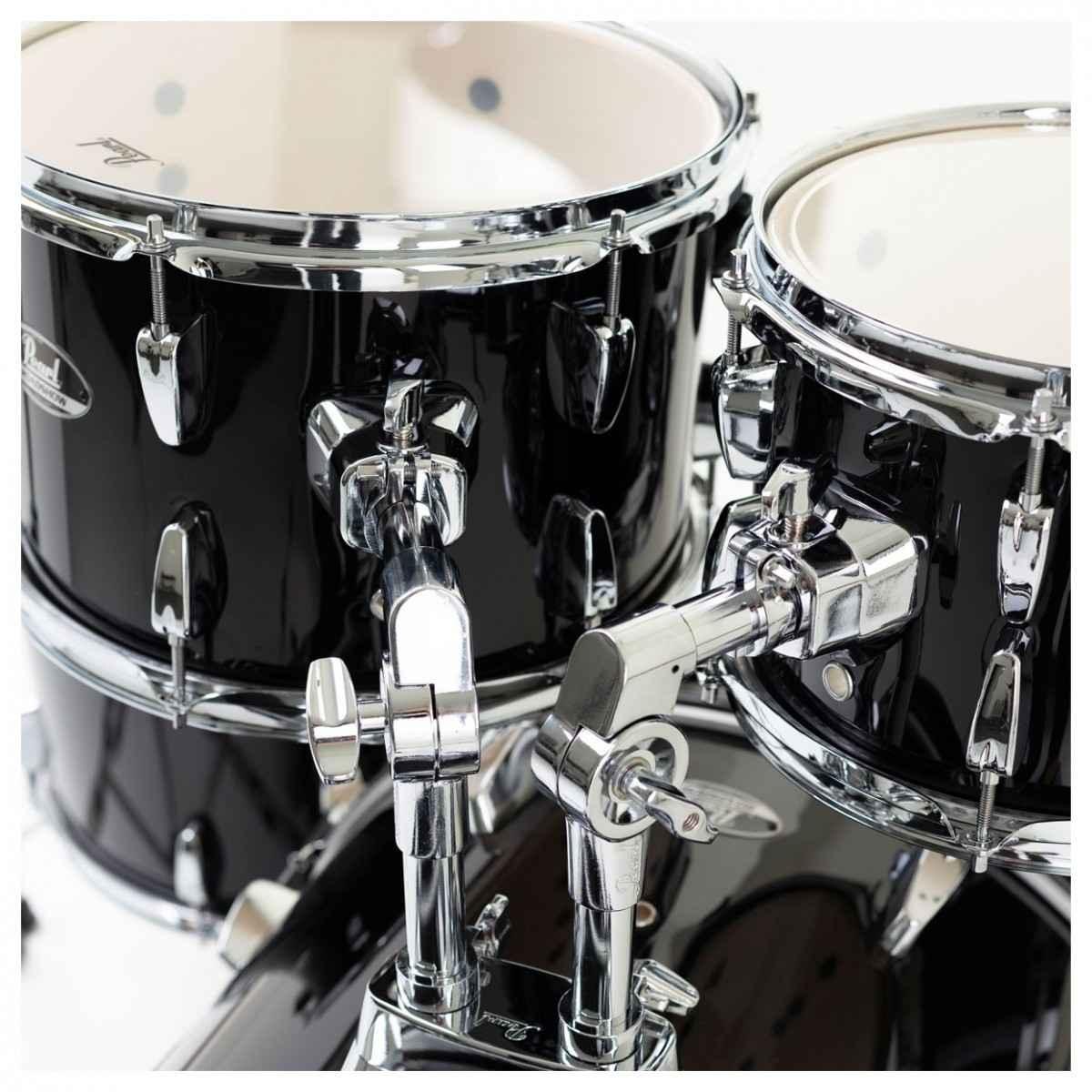 PEARL ROADSHOW STANDARD RS505C/C31 JET BLACK BATTERIA ACUSTICA CASSA 20" + HARDWARE E PIATTI SABIAN