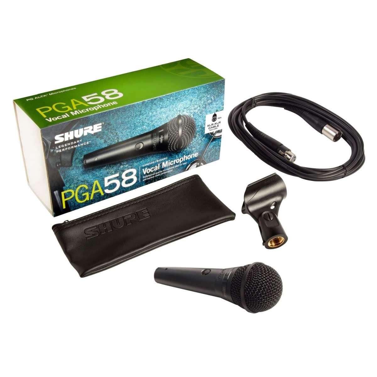 SHURE PGA58-XLR Microfono voce dinamico cardioide