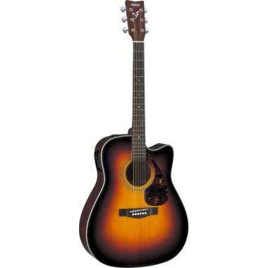 Yamaha fx370ctbs tobacco brown sunburst chitarra acustica elettrificata