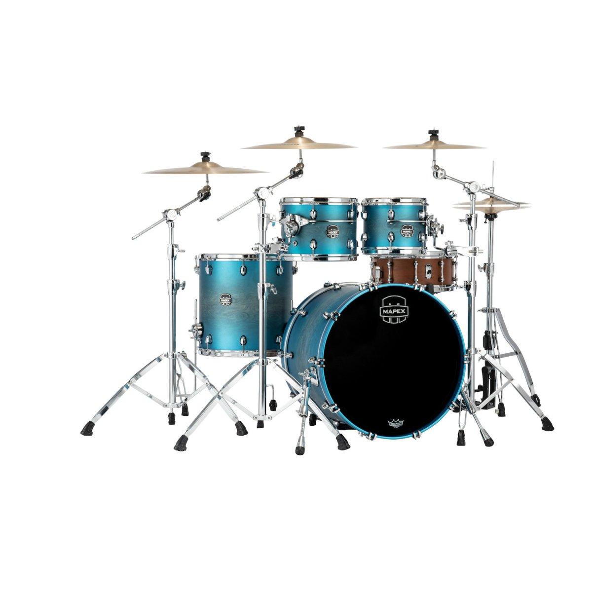 Mapex se529xmpt batteria saturn evo 4 pezzi exotic azure burst