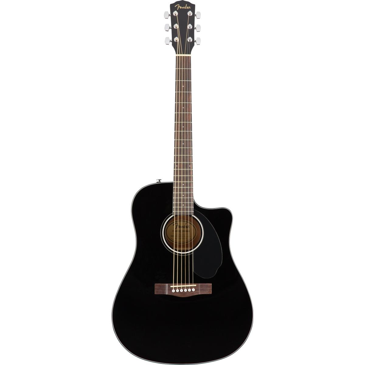 Fender cd60sce black chitarra acustica elettrificata