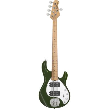 STERLING BY MUSIC MAN StingRay5 Ray5 HH 5 Corde Olive Tastiera Acero