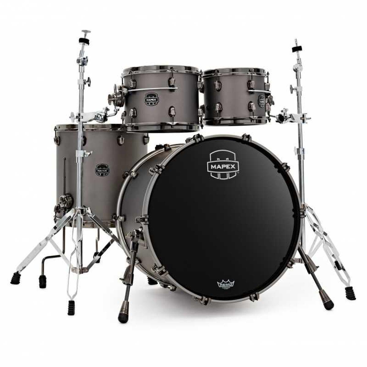 Mapex se529xmbpg saturn evolution maple rock 4 pezzi gun metal grey