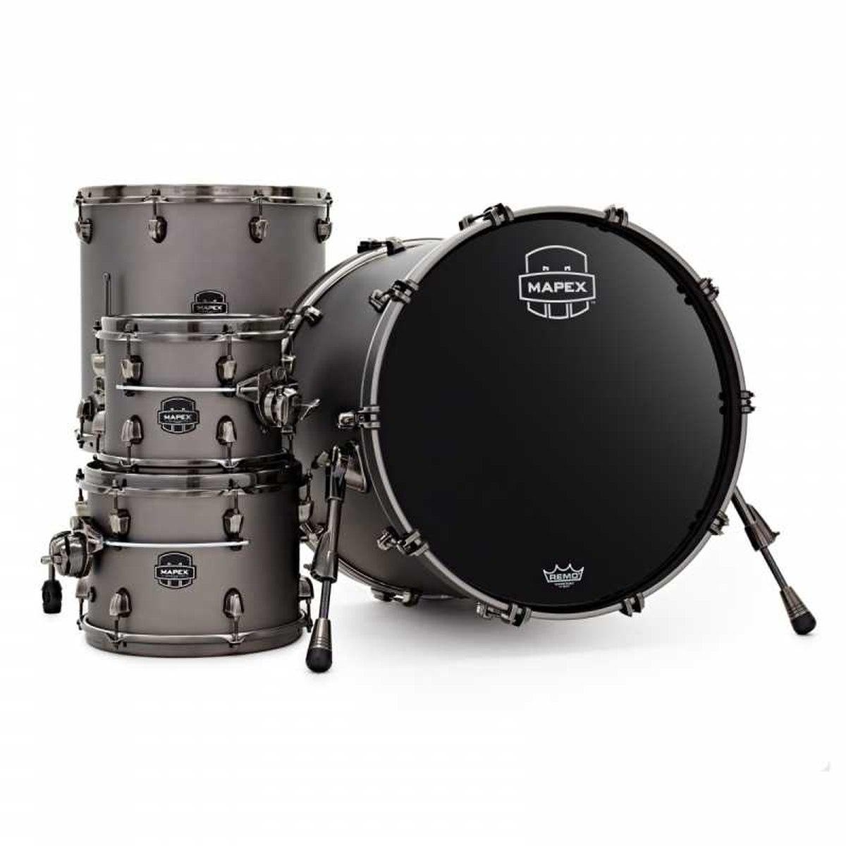 Mapex se529xmbpg saturn evolution maple rock 4 pezzi gun metal grey