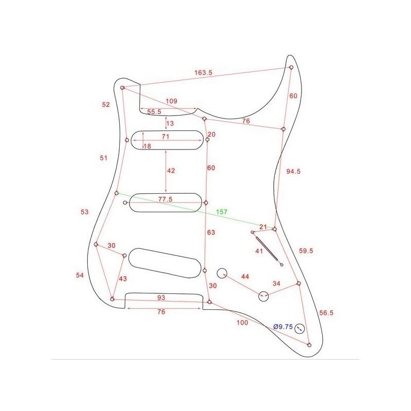 Pg04t battipenna per stratocaster standard tartarugato