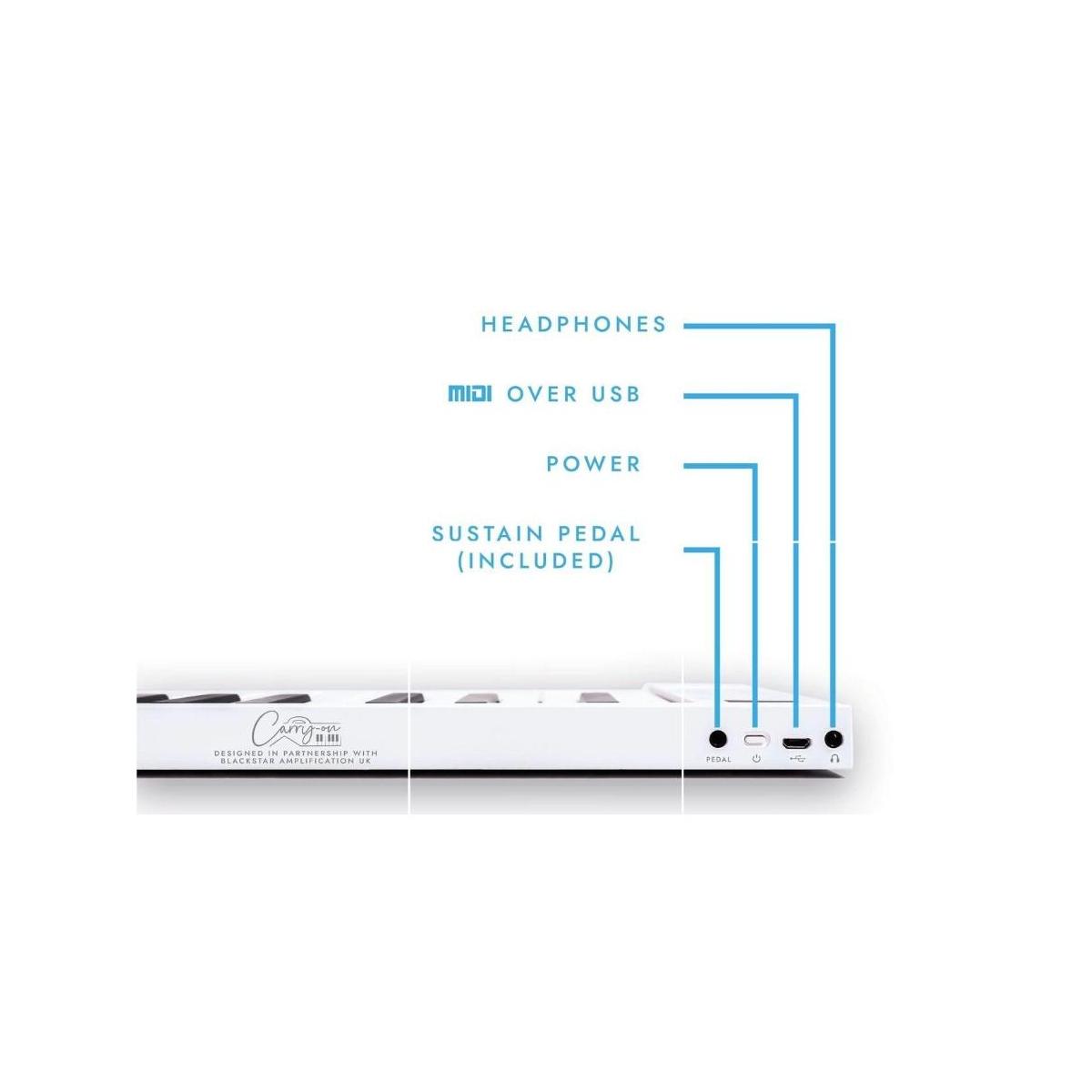 Carry on tastiera pieghevole 88 tasti