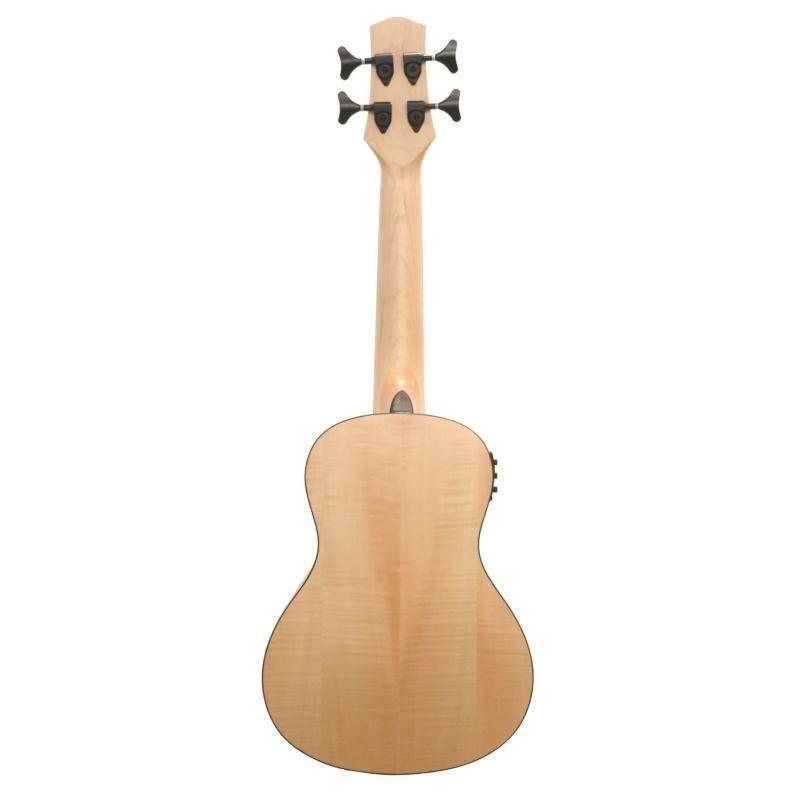 Iki bass fb4 fretless ukulele basso in acero fiammato