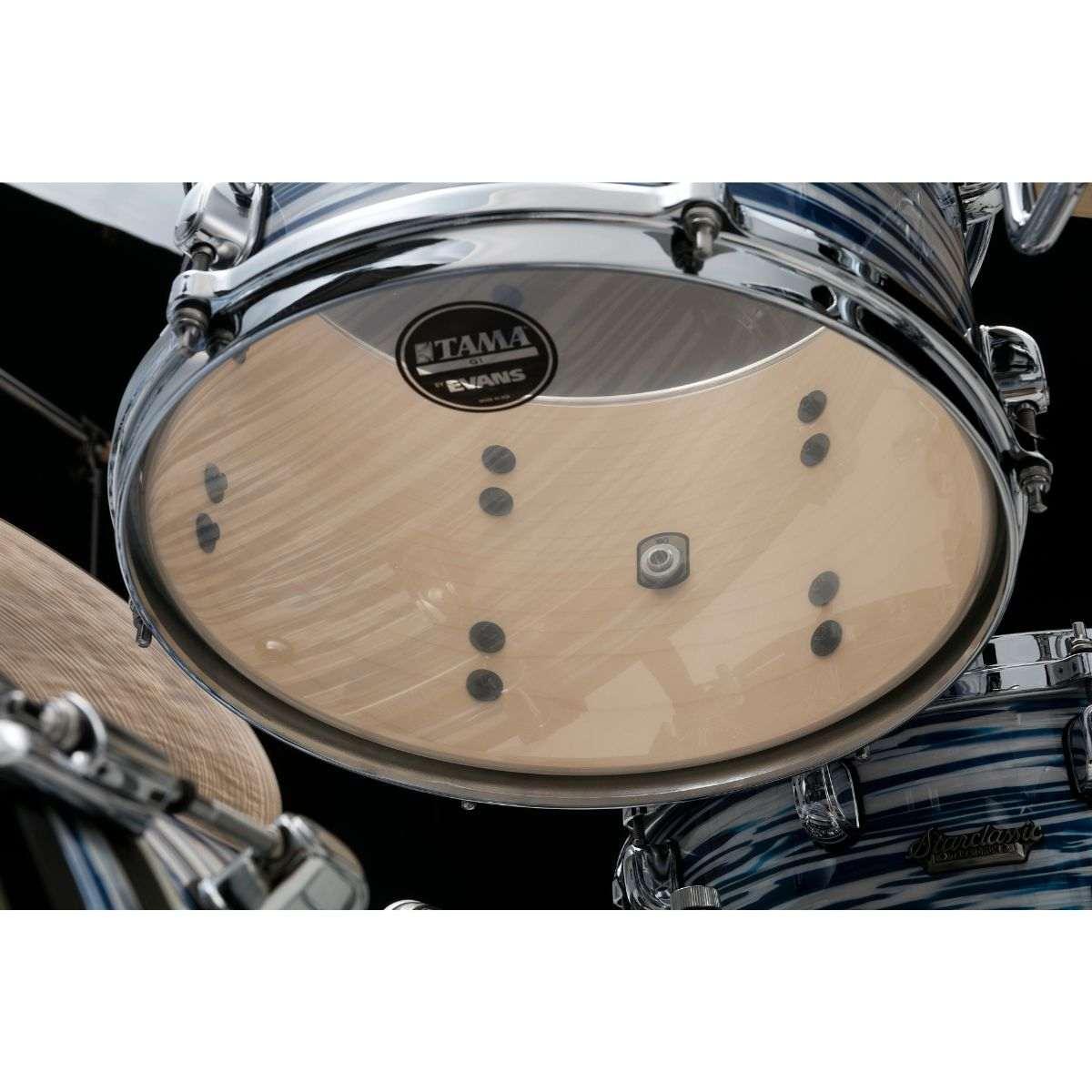 TAMA MR32CZS-BWO Starclassic Maple 3-pezzi shell pack cassa 22, Chrome Shell Hardware BLUE & WHITE OYSTER