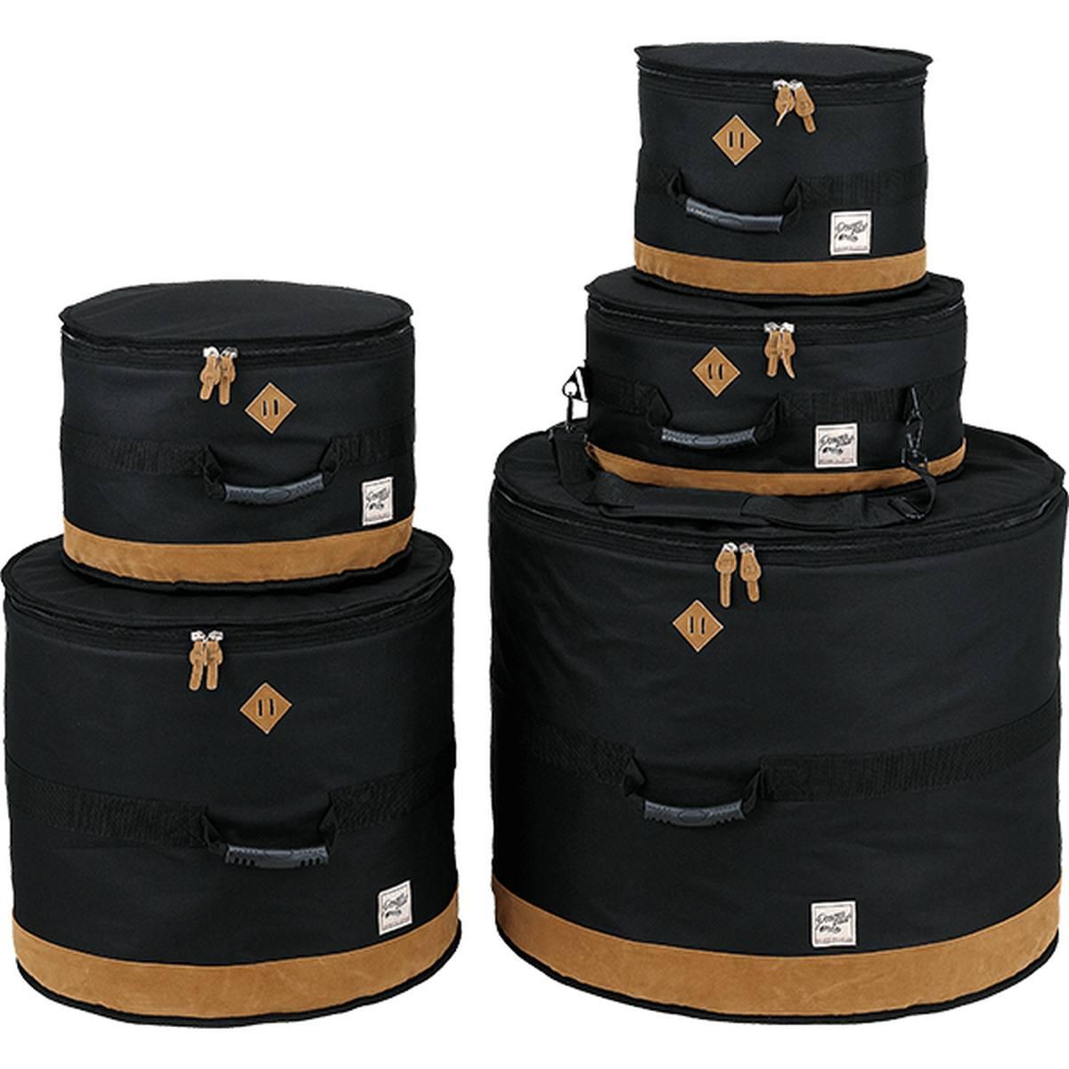 TAMA TDSS52KBK Power Pad Designer Collection Drum Bag Set for 5pc Drum Kit with 22"BD, Black