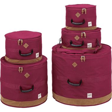 TAMA TDSS52KWR Power Pad Designer Collection Drum Bag Set for 5pc Drum Kit with 22"BD, Wine Red
