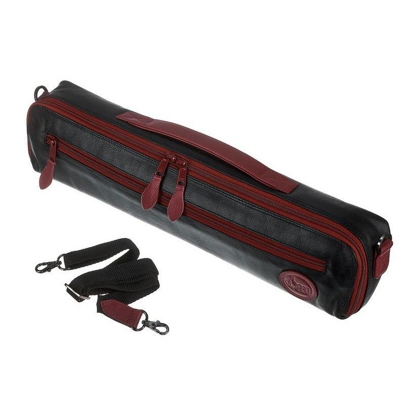 Gard 166-dmlky ultra copri custodia in pelle nera per flauto traverso