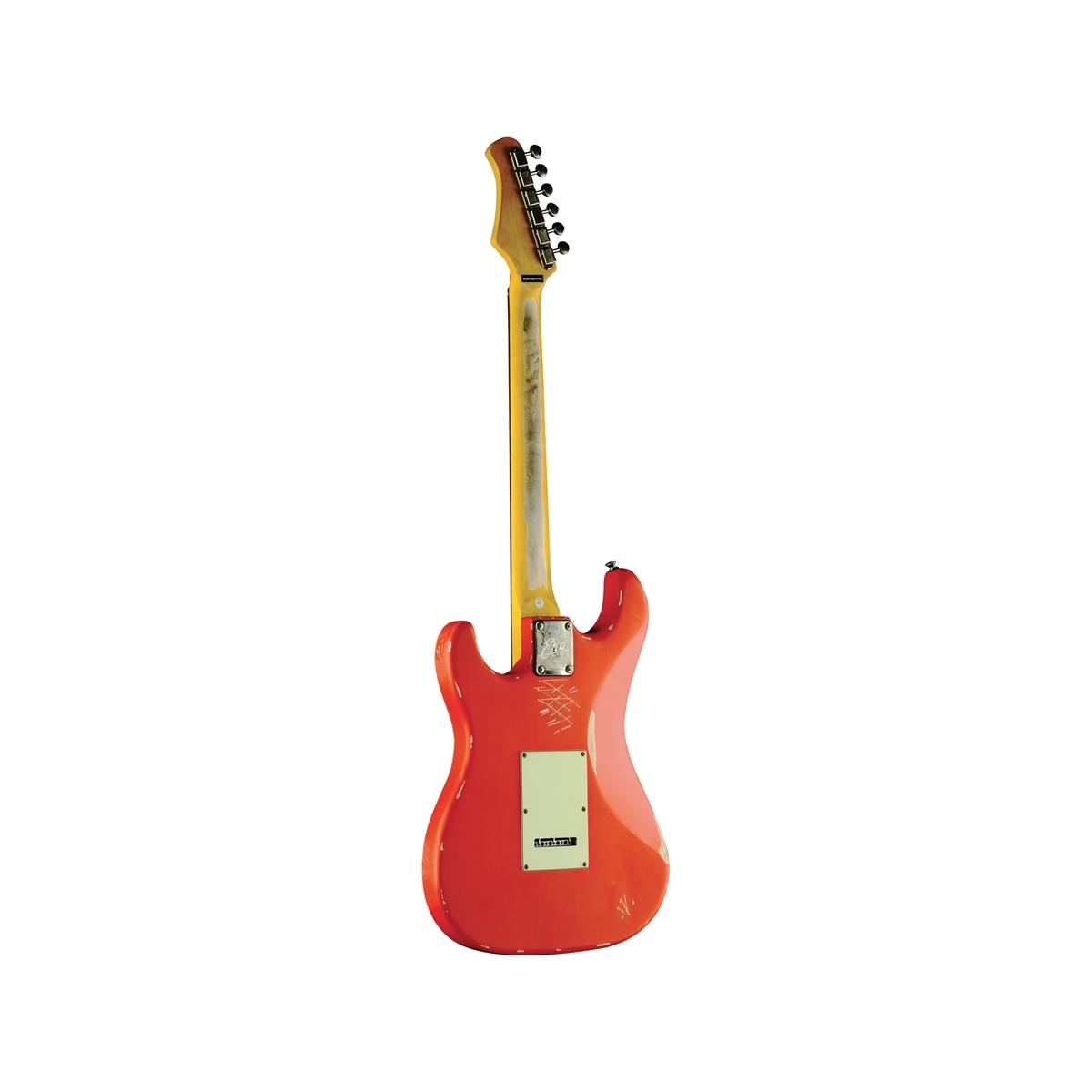 EKO GUITARS S-300 Relic Fiesta Red