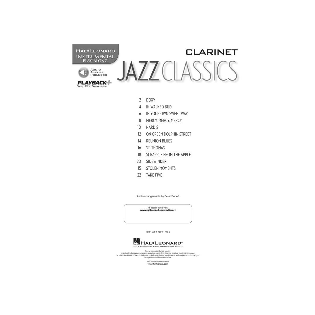 Jazz classics per clarinetto