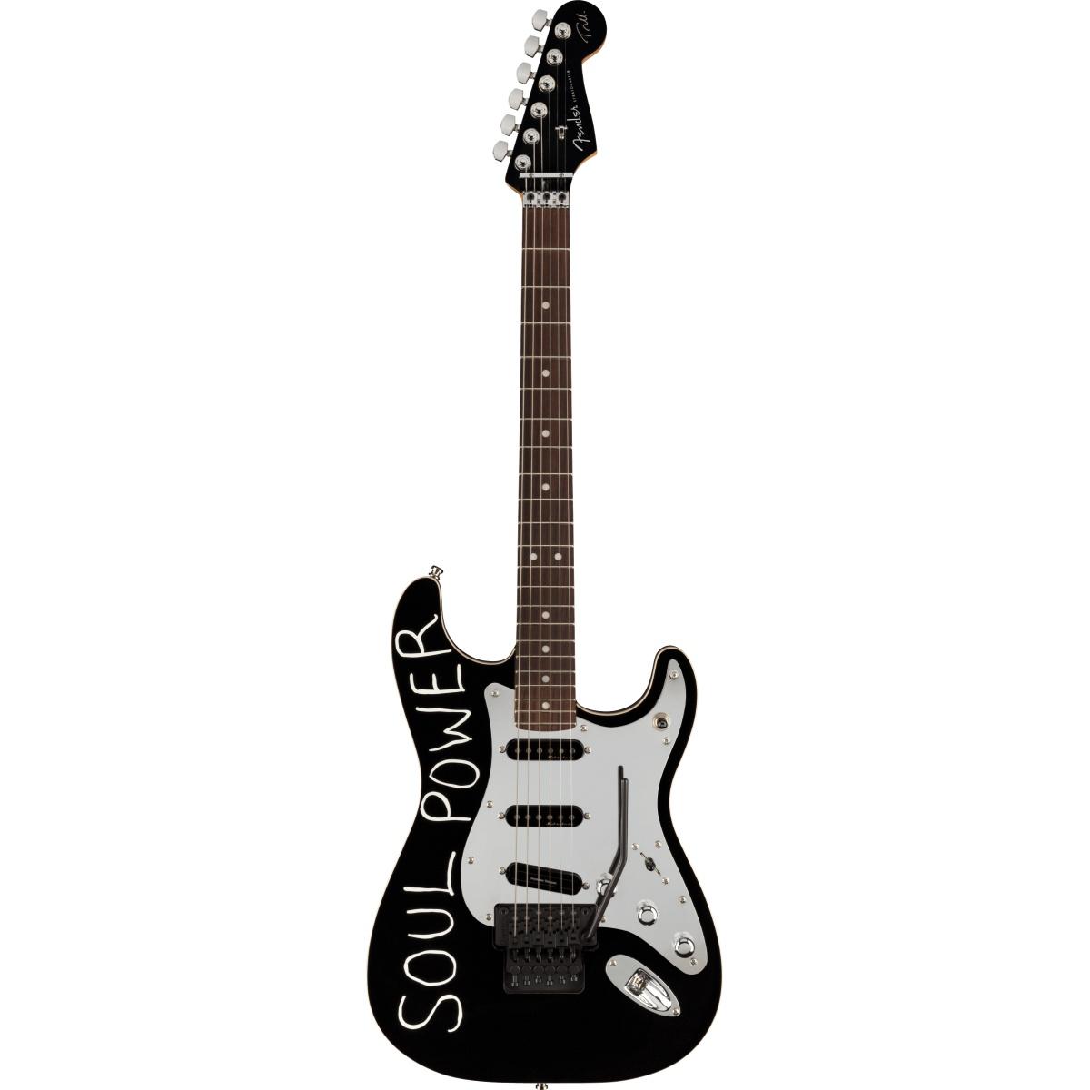 Fender tom morello stratocaster rw black chitarra elettrica