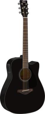 Yamaha fgx800c black chitarra acustica elettrificata