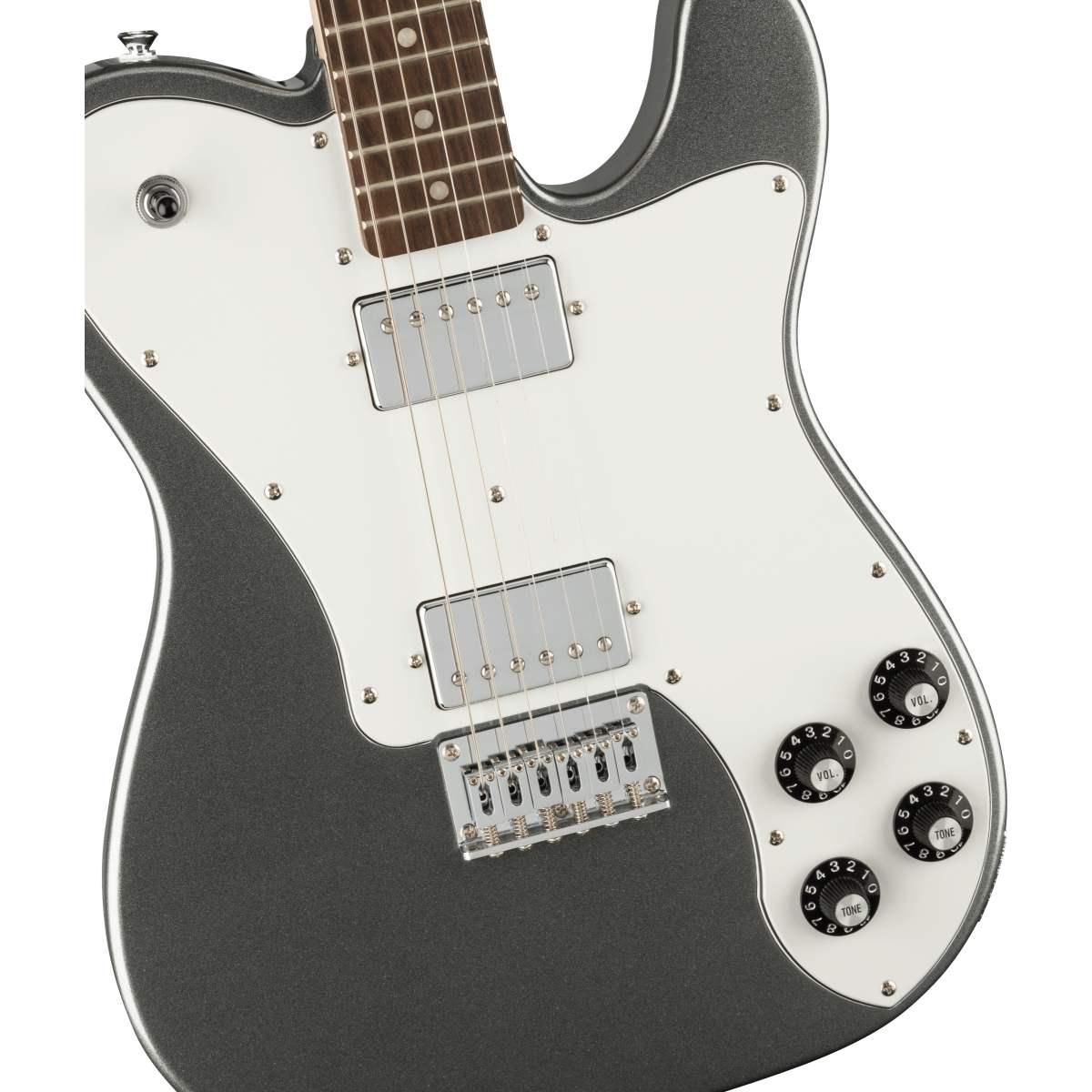 Fender squier affinity telecaster deluxe lrl charcoal frost metallic chitarra elettrica