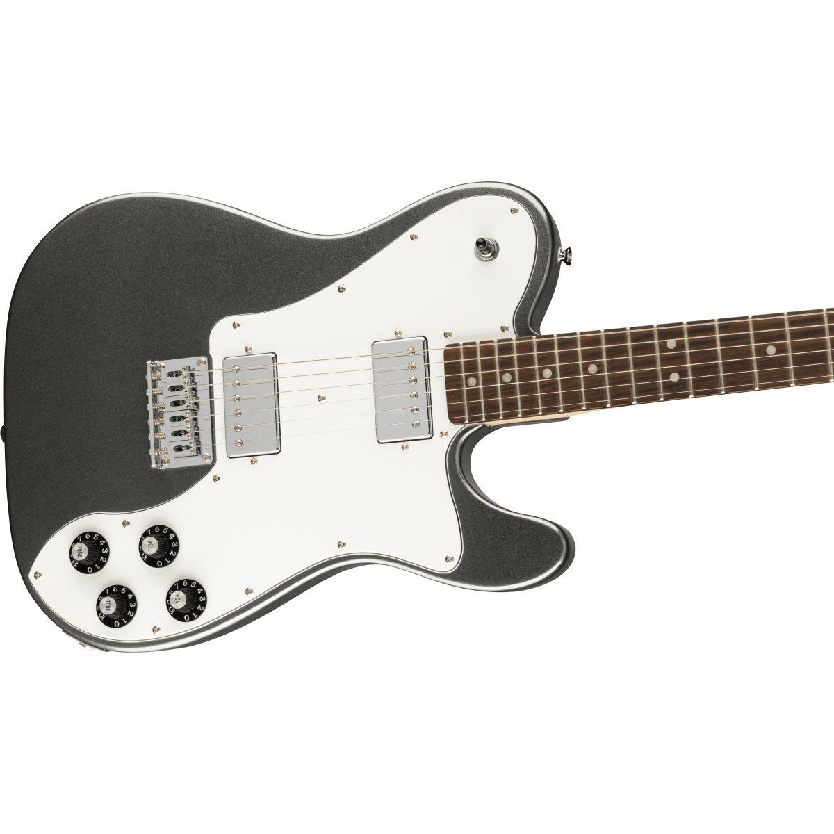 Fender squier affinity telecaster deluxe lrl charcoal frost metallic chitarra elettrica