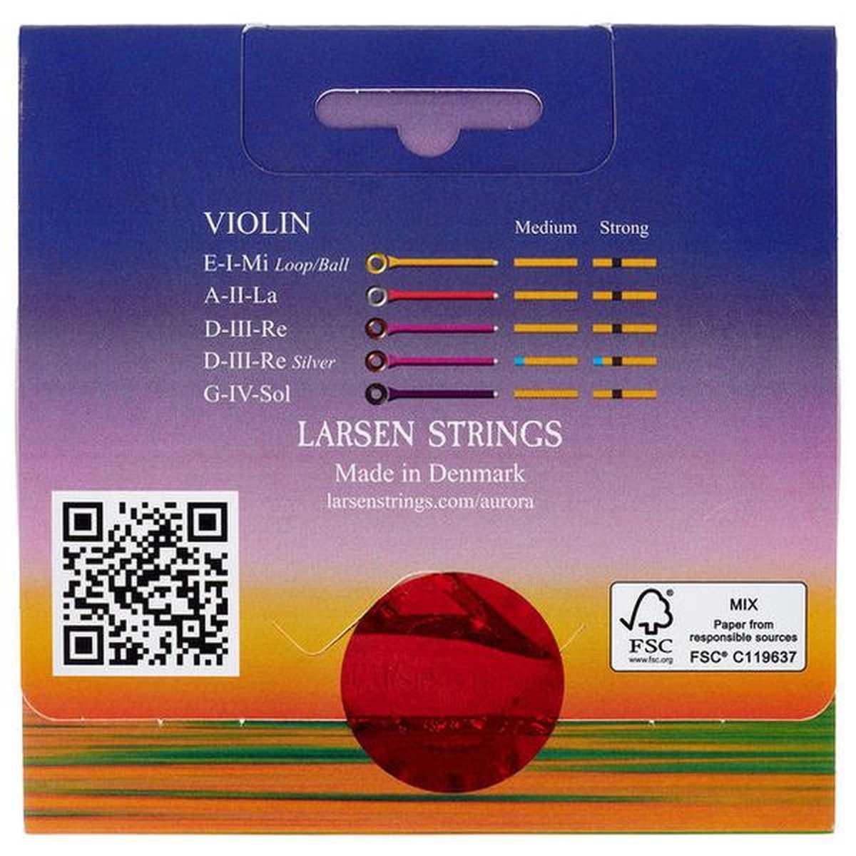 Larsen aurora medium muta di corde per violino 1/2
