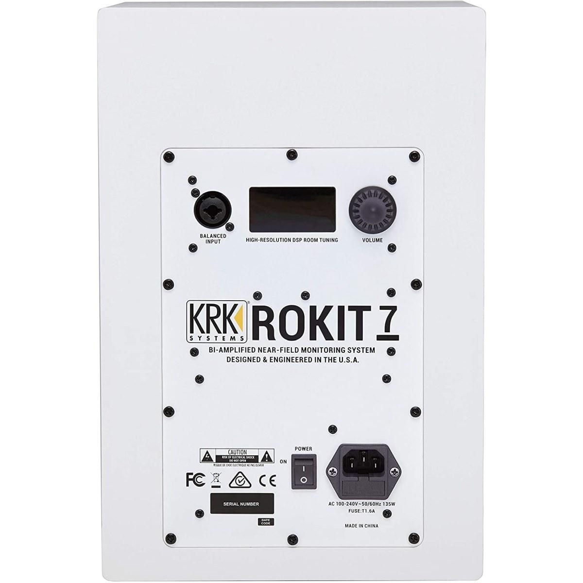 Krk rp7 g4 wn white monitor attivo