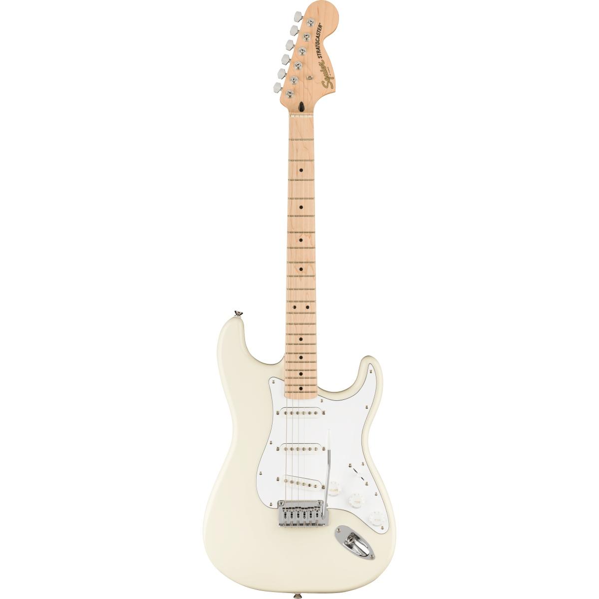Fender affinity stratocaster mn wpg olympic white chitarra elettrica