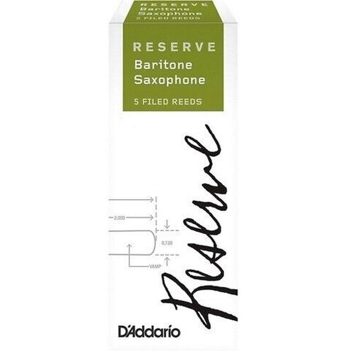 D'addario reserve 5 ance per sax baritono n 2 1/2