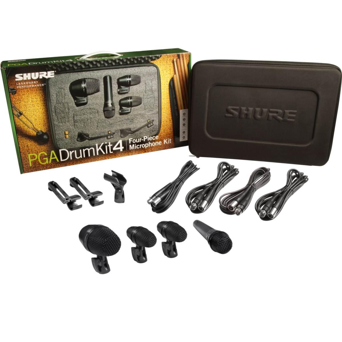 SHURE PGADRUMKIT4 Kit da 4 microfoni per batteria